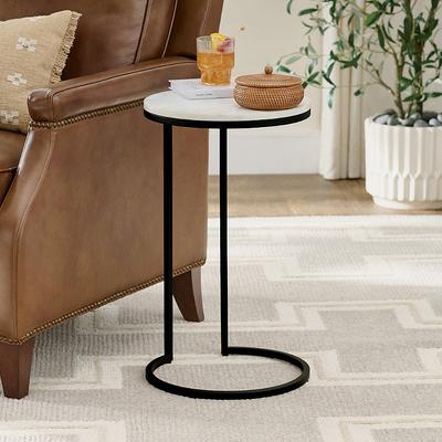 "Rue Marble C-Table, 14"" - Grandin Road"