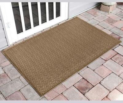 Bungalow Dba Matterly Chevron Estates Doormat 60 x 36, 60 x 36, Khaki