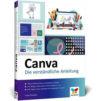 Canva, Taschenbuch von Frank Treichler, Vierfarben, 978-3-8421-1211-7