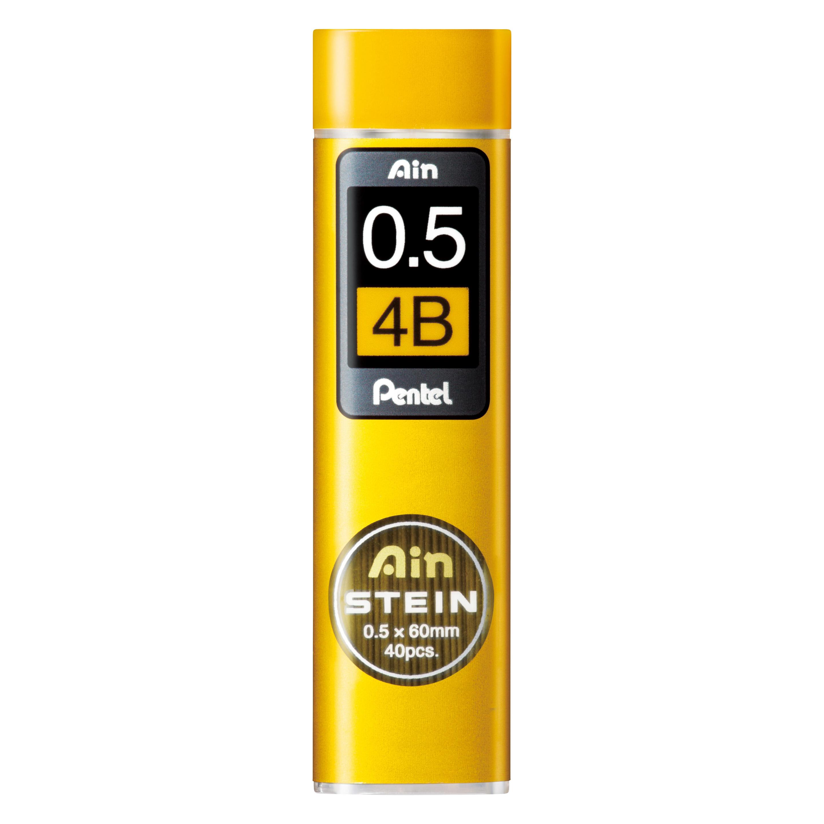 Pentel Bleistiftminen AinStein (40 Stk., 0.50 mm, 4B) (C275-4BO)