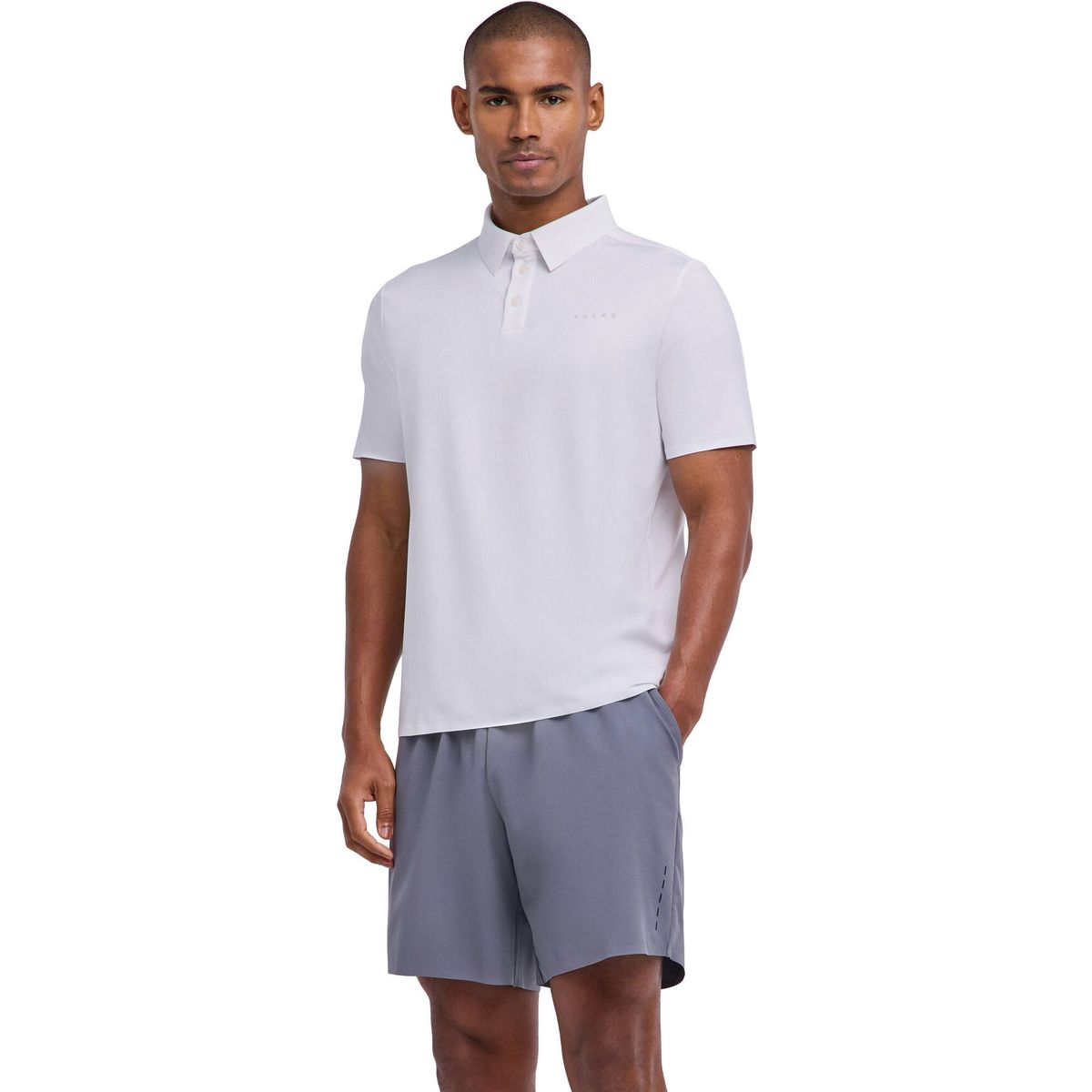 Falke Herren Training Polo Shirt white (2000) L 38787-2000-L