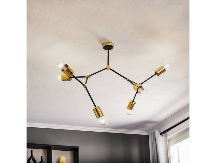 Deckenlampe Code EMIBIG LIGHTING, dimmbar, schwarz, für Wohn- / Esszimmer, Metall, Modern, Deckenlampe
