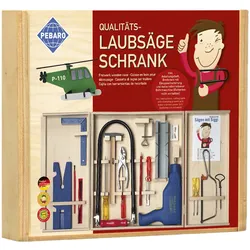 Pebaro - Laubsäge-Holzschrank mit Bohrmaschine