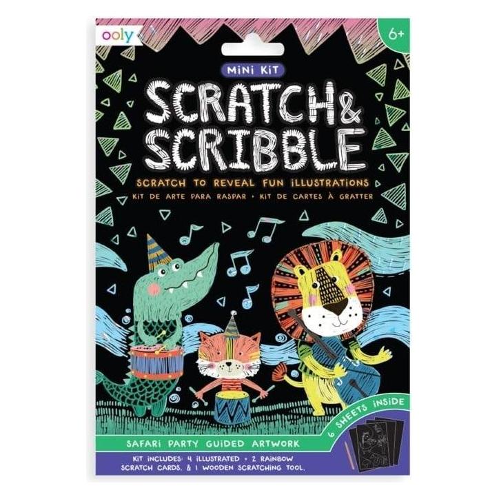Kolorowe Baloniki Zdrapywanki Mini Scratch & Scribble Impreza Safari (370086)
