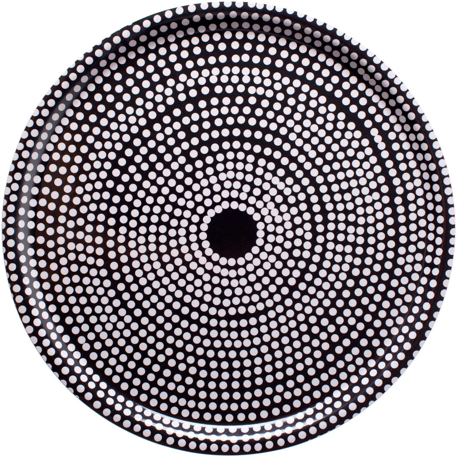 Marimekko Fokus rond dienblad zwart