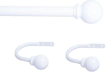 "Kenney Chelsea 5/8"" Decorative Curtain Rod & Holdback Set"