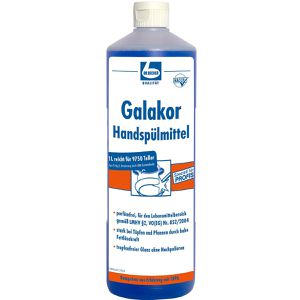 Dr.Becher Spülmittel Galakor, 1128000, Konzentrat, höchste Fettlösekraft, Flasche, 1 Liter