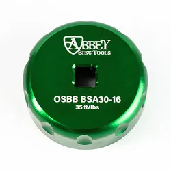 Innenlager-Werkzeug für BSA30 16 Zähne, Abbey Bike Tools, Farbe: Grün, VE: 1 St.