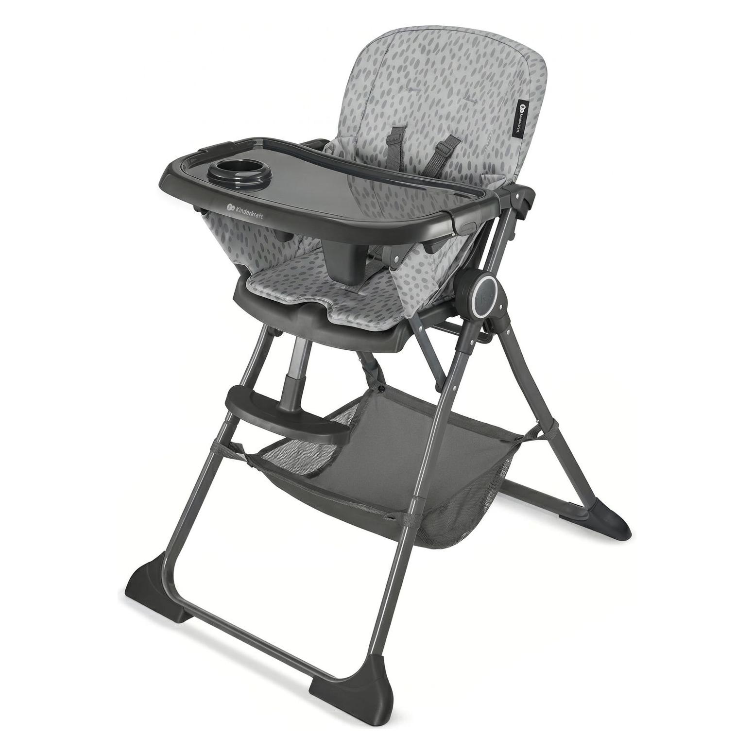 KinderKraft FOLDEE Spotty grey high chair (Hochstuhl) (69189829)