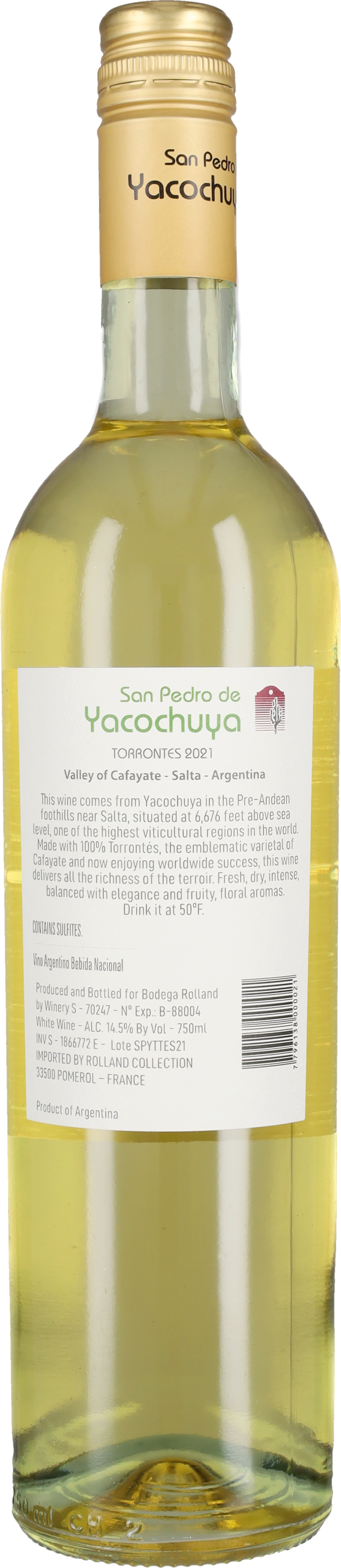 Torrontes 'San Pedro Yacochuya' Bodega Rolland 2021