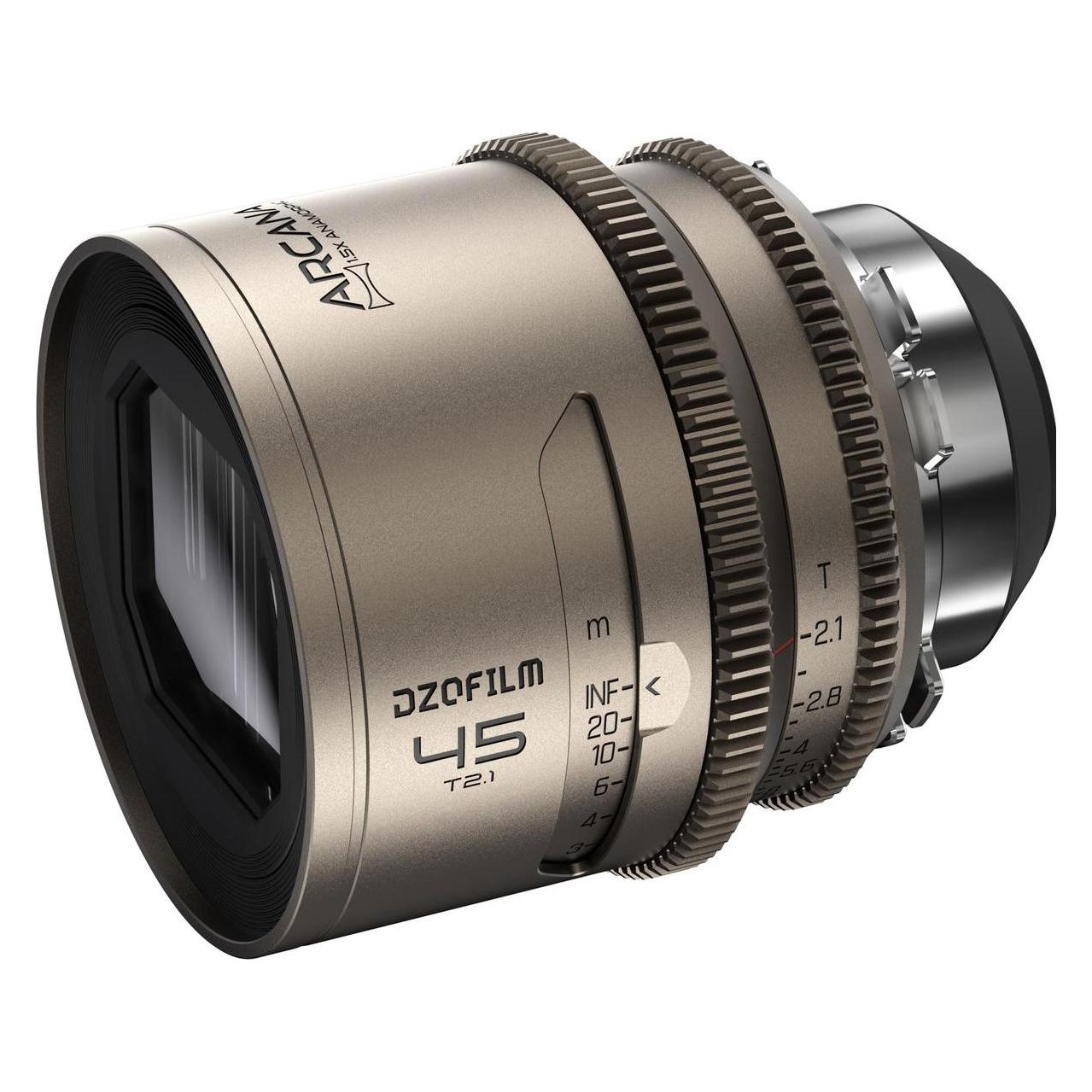 Dzofilm Arcana Prime 45mm T2.1 Full-frame 1.5X Hybrid Anamorphic Prime Lens (PL mount,meter) Metric (PL, Vollformat) (DZO-AR45PLM)