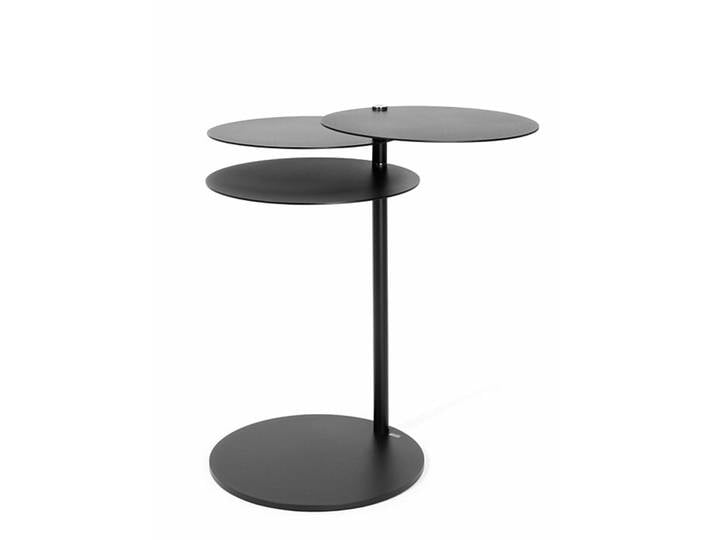 pieperconcept Beistelltisch Molino Stahl schwarz pulverbeschichtet, Designer Hauke Murken, Sven Hansen, 54 cm