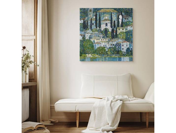 Toile Église à Casson Feutre Gris/Gris 80 x 80cm