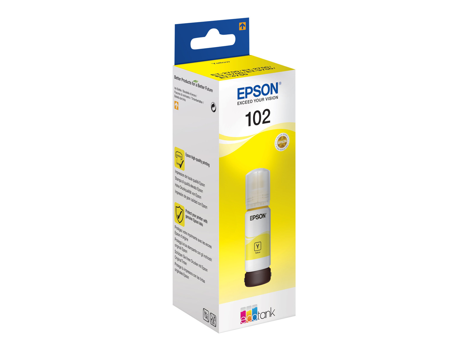Epson Original Ink Tank 102 Inkt - Geel - 70 ml