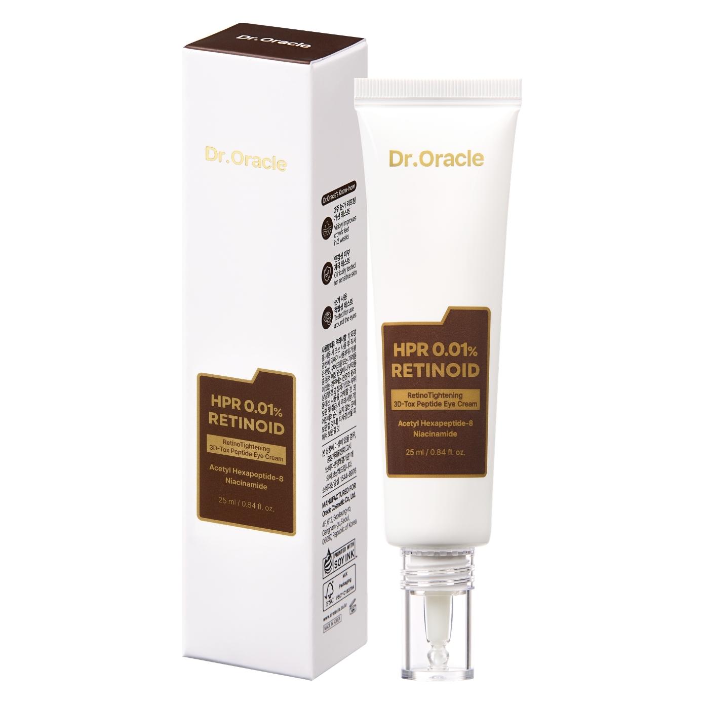 Dr. Oracle - RetinoTightening 3D-TOX Peptide Eye Cream - 25 ml (Augenpflege Crème, 25 ml) (RT-ECR0025)