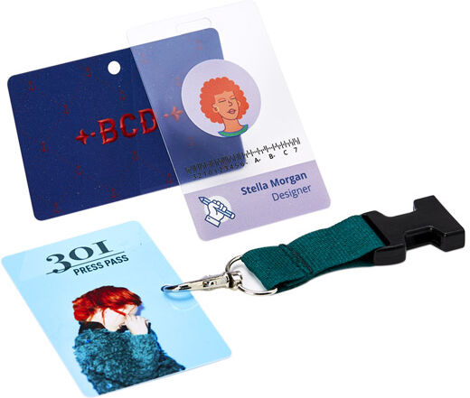 Pixartprinting Tarjetas identificativas de PVC perforadas