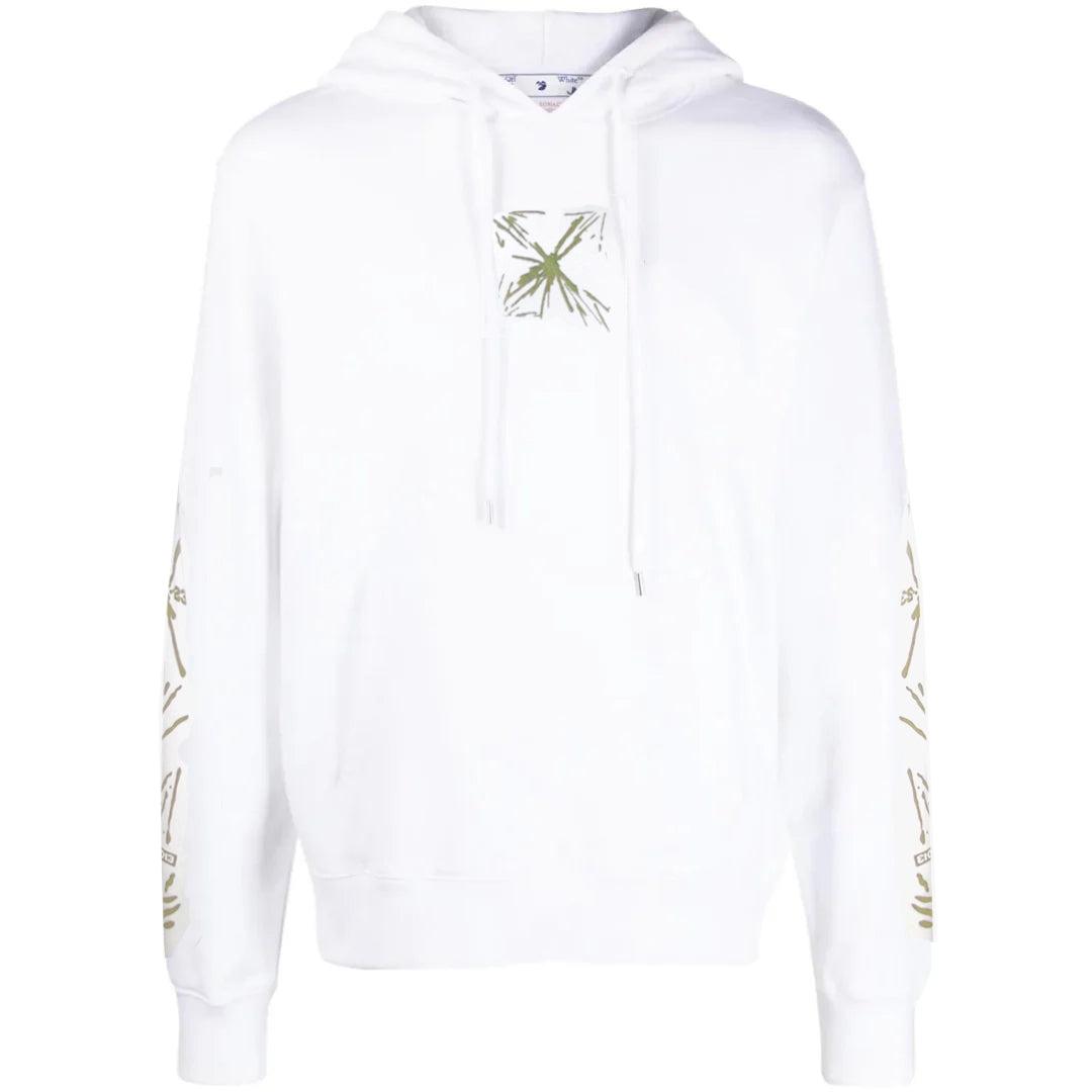 Gebroken witte Splash Arrow Skate Fit witte hoodie