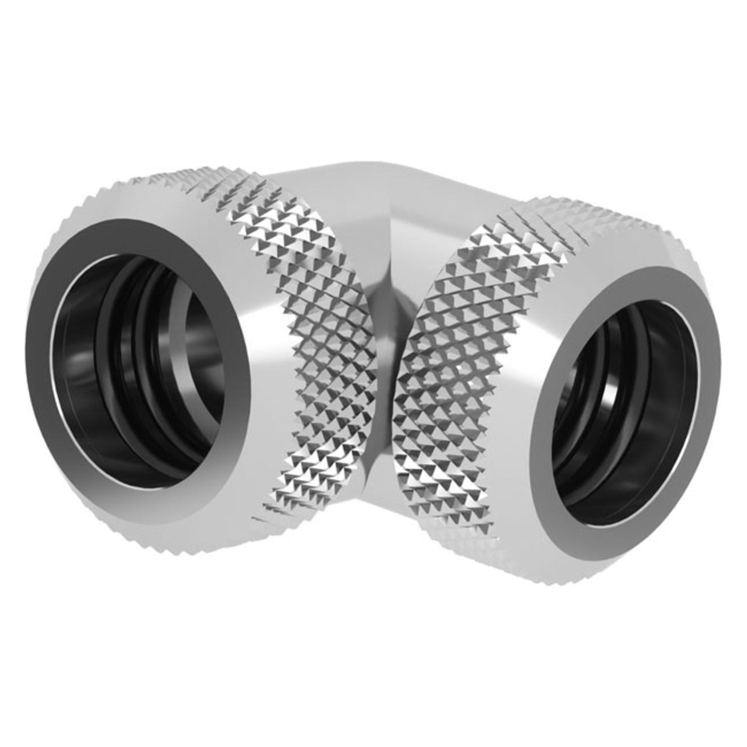 Barrow Multi-Link Adapter 90 Grad 12mm AD auf 12mm AD Hardtube - silber (TWT90KNS-K12 s)