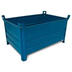 Stapelbehälter SP 5080 Profi aus Stahl, 160 Liter Volumen, blau
