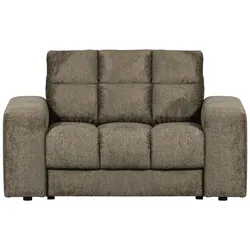 Sessel Loveseat Date aus Struktursamt, klassischer Stil, grün Bonsai, weich gepolstert, robust und pflegeleicht