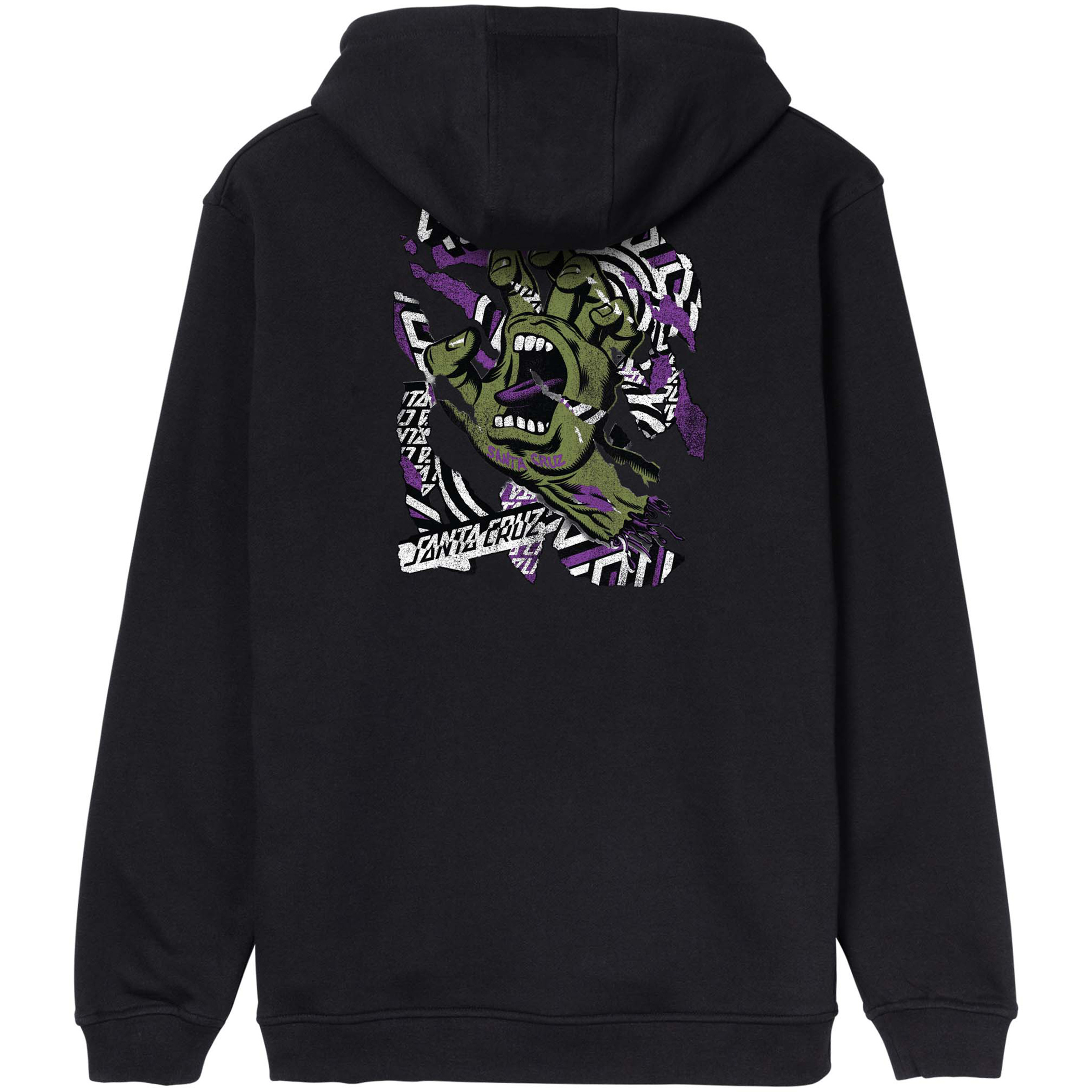Santa Cruz Damaged Hand Herren Hoodies schwarz Größe XL Hautfreundlich