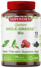 Superdiet Quatuor Maté Brûle-Graisse Bio 150 Comprimés - Pot 150 comprimés