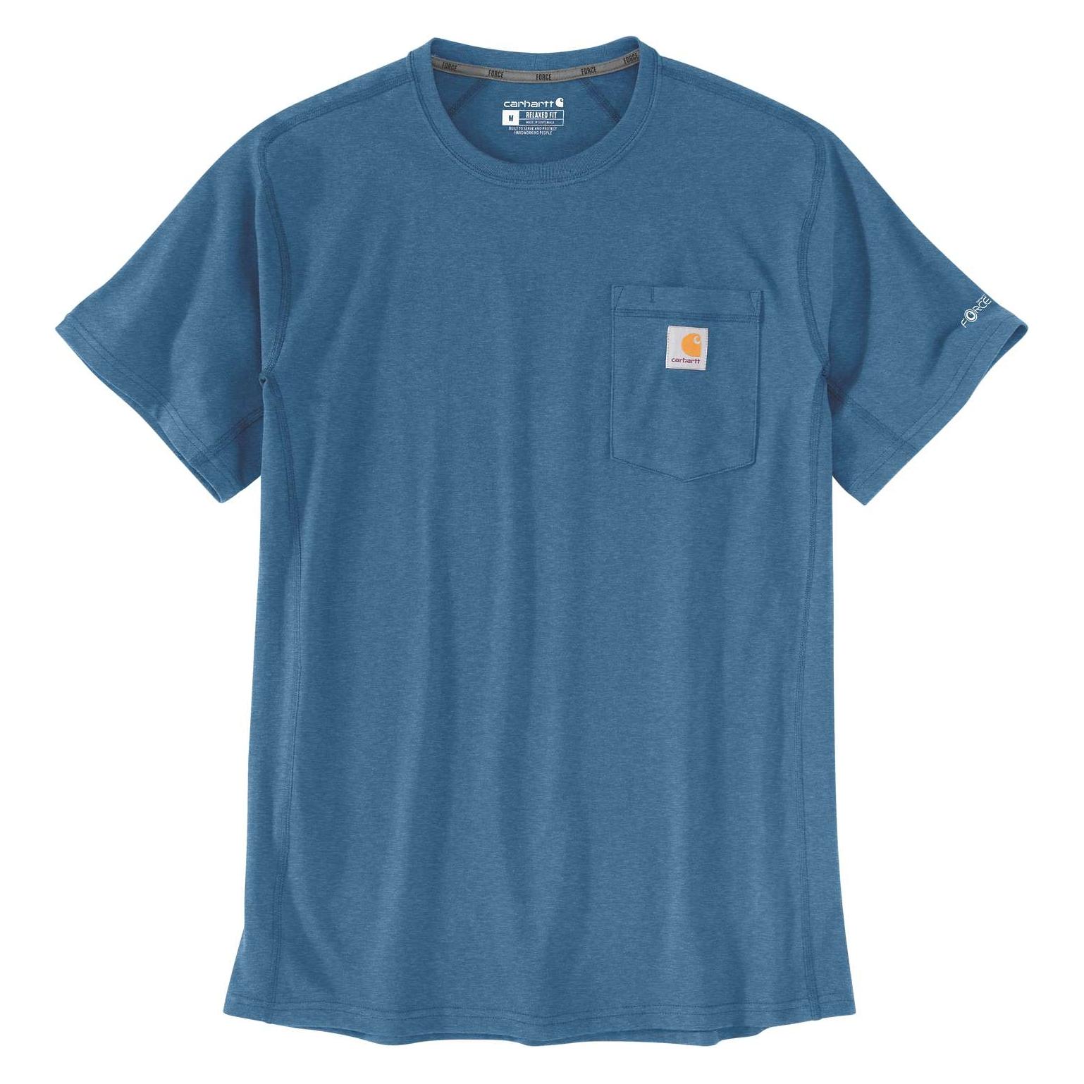 Carhartt Force T-Shirt mit mittlerer Tasche, Dunkelblau (L) (.106652.HO5.S006)