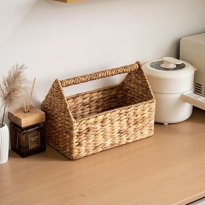 Daily Discovery Woven Rope Hanging Storage Basket Wall Organizer For Small Spaces Woven Rope Hanging Storage Basket Wall Organizer For Small Spaces