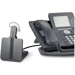 HP Poly CS 540 mit HL10 Lifter (Kabellos, USB-A, Avaya, Cisco, Skype), Office Headset, Schwarz
