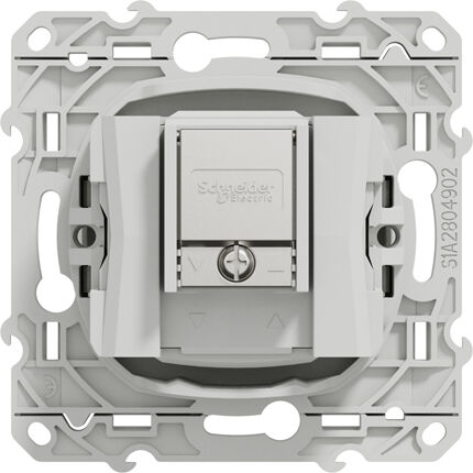 Prise TV / FM / SAT ODACE 1 entrée blanc à vis SCHNEIDER ELECTRIC S520461 Blanc