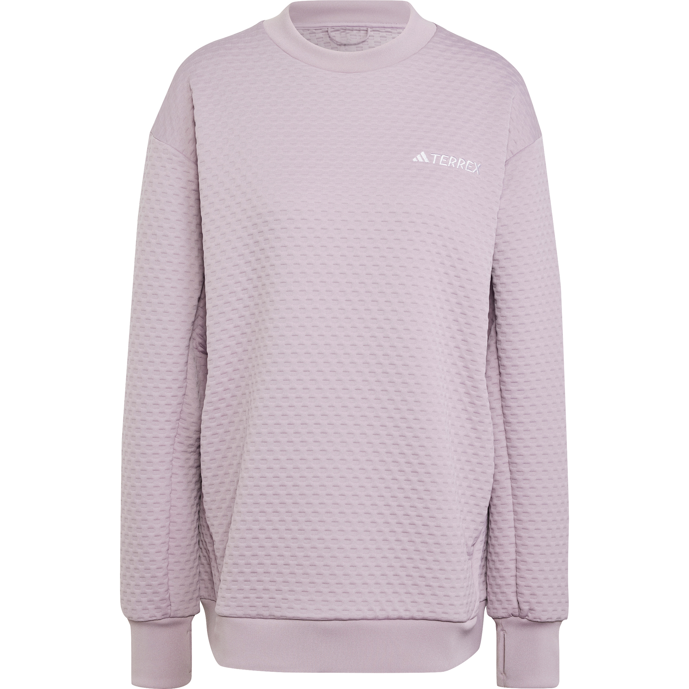 adidas Terrex Xploric Crew Neck Damen Pullover lila Größe S Trekking Elastisch