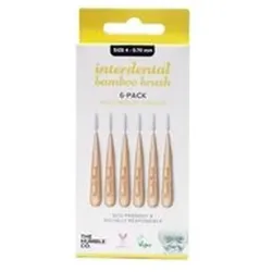 The Humble Co., Interdentalbürste, Bamboo Interdental Brush Size 4 Yellow (1.20 mm)