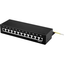 Renkforce 12 Port Netzwerk-Patchbox CAT 6 1 HE Bestückt RF-4456725