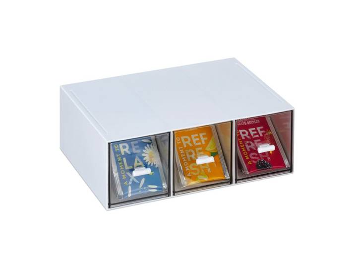 Relaxdays Tee Organizer mit 3 Fächern