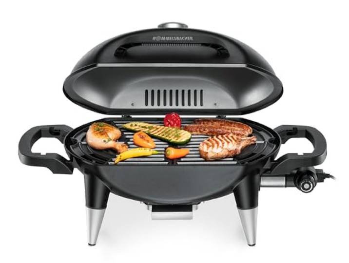 ROMMELSBACHER Barbecue Grill BBQ 4000, Scharnierdeckel, Temperaturanzeige