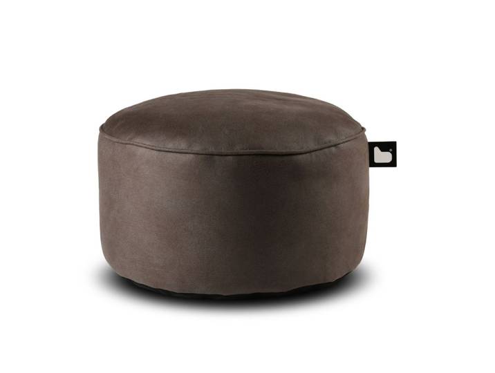 b-bag Extreme Lounging Sitzhocker b-poufe Wildleder Slate