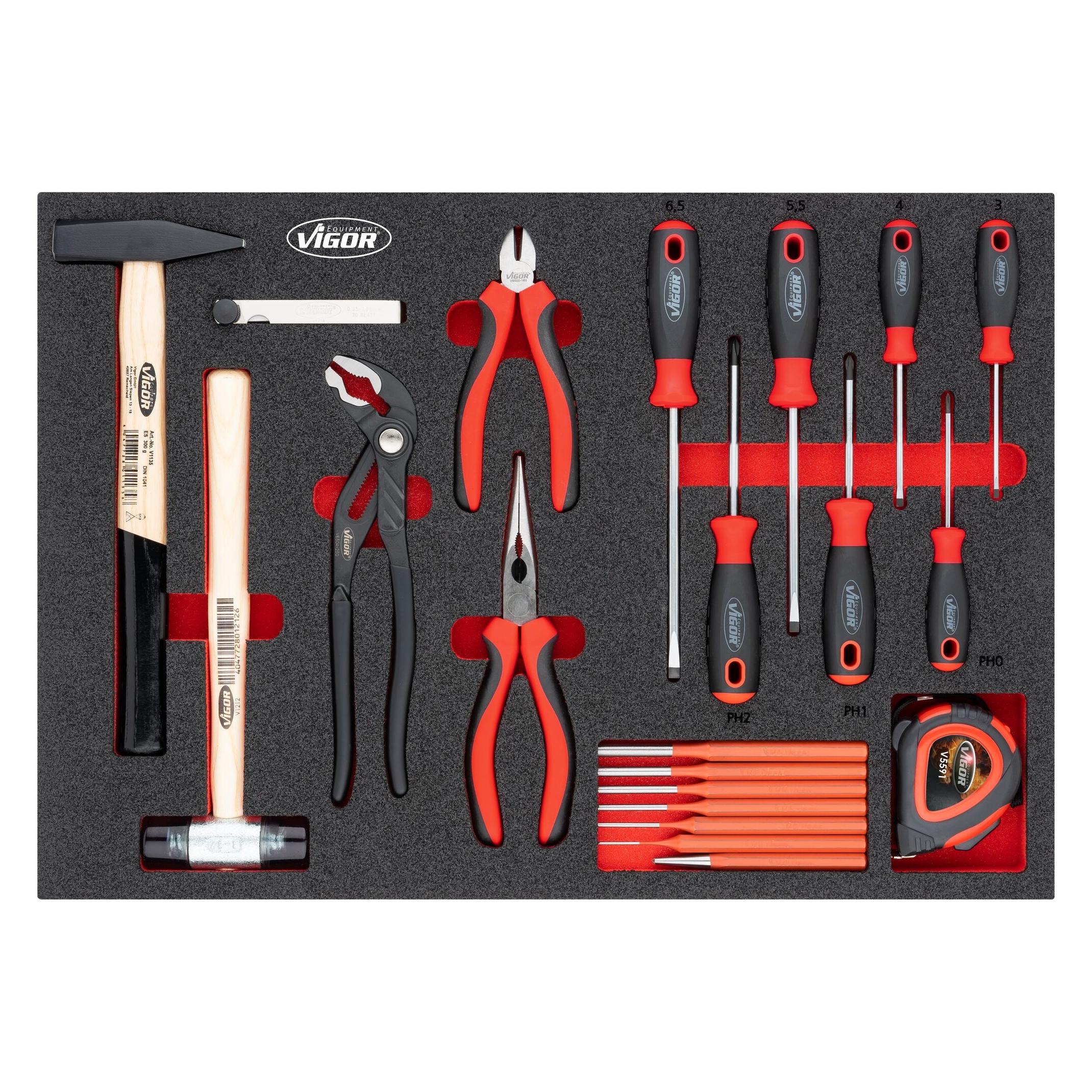 Vigor Hammer Zangen Schraubendreher Einlage L (V5634N)