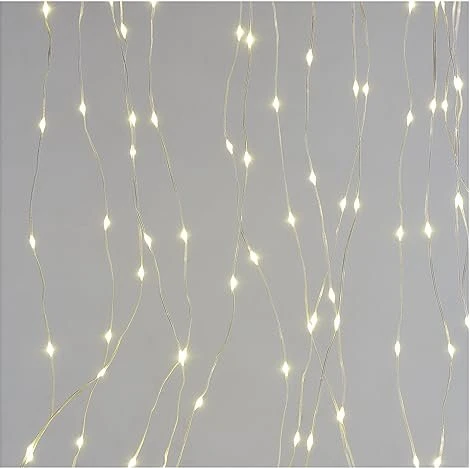 EMOS LED Weihnachts-Nanolichterkette - Vorhang - 2,9 m x 2 m - innen und außen - warmweiß - Programm