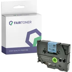 Kompatibel für Brother P-Touch 1250 VPS (TZE-521) Schriftband 9mm/8m Schwarz auf Blau
