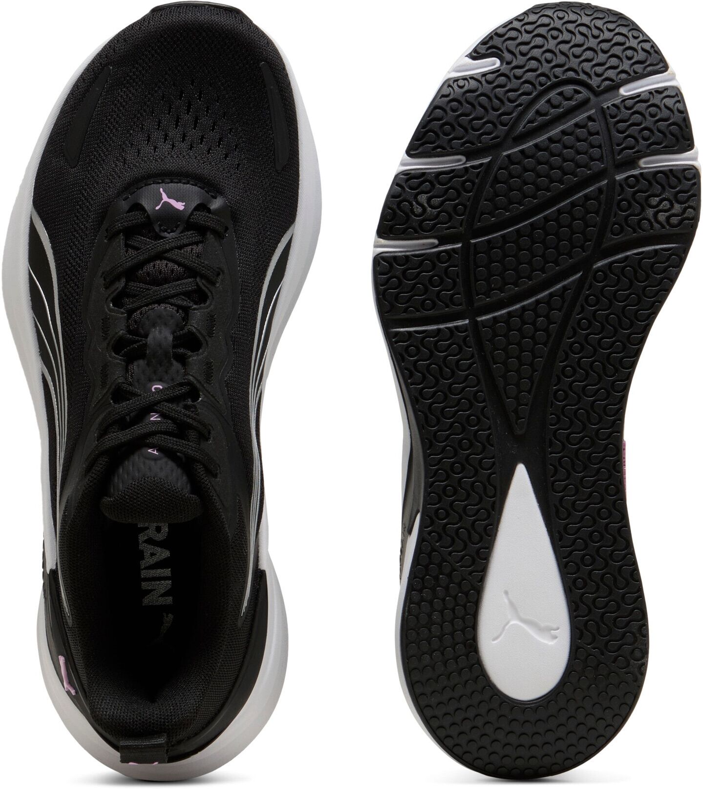Fitnessschuh PUMA "ACTION PRO TR WNS", Damen, Gr. 37,5, Textil, schwarz (puma schwarz, puma weiß, mauve glow, puma silber), Schuhe Fitnessschuh, für Gym-Training und Classes puma schwarz, puma weiß, mauve glow, puma silber 37,5, Textil