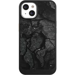 Nivocase Hülle für Apple iPhone 13 Handyhülle NIVOcore Case Schwarz Beton Stein schwarz (Apple iPhone 13), Smartphone Hülle, Schwarz