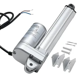 VEVOR 12-V-Linearantrieb, 152,4 mm IP65 wasserdichter Linearmotor, 3000 N Linear Actuator, 5 mm/s Lineartechnik-Aktuatoren mit Montagehalterungen für Solartracker, Industriemaschinen, Türöffner