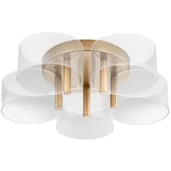 Nova Luce Deckenleuchte Gatlin LED 27Watt 1306Lm 3000K Dimmbar Messing Gold Metal & Acrylic