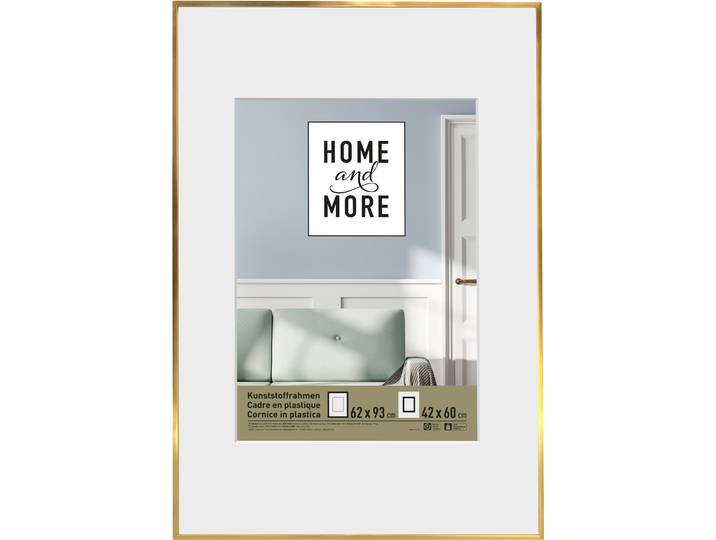 Home and More Kunststoffrahmen L2 62 x 93 cm Gold