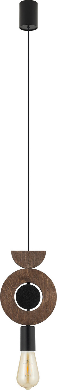 Lyora Design hanglamp Drops Wood 1-lichts hout en metaal