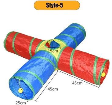 Uplift Picks Foldable Cat Tunnel Toy Colorful Breathable Maze Tube For Interactive Indoor Pet Play 05