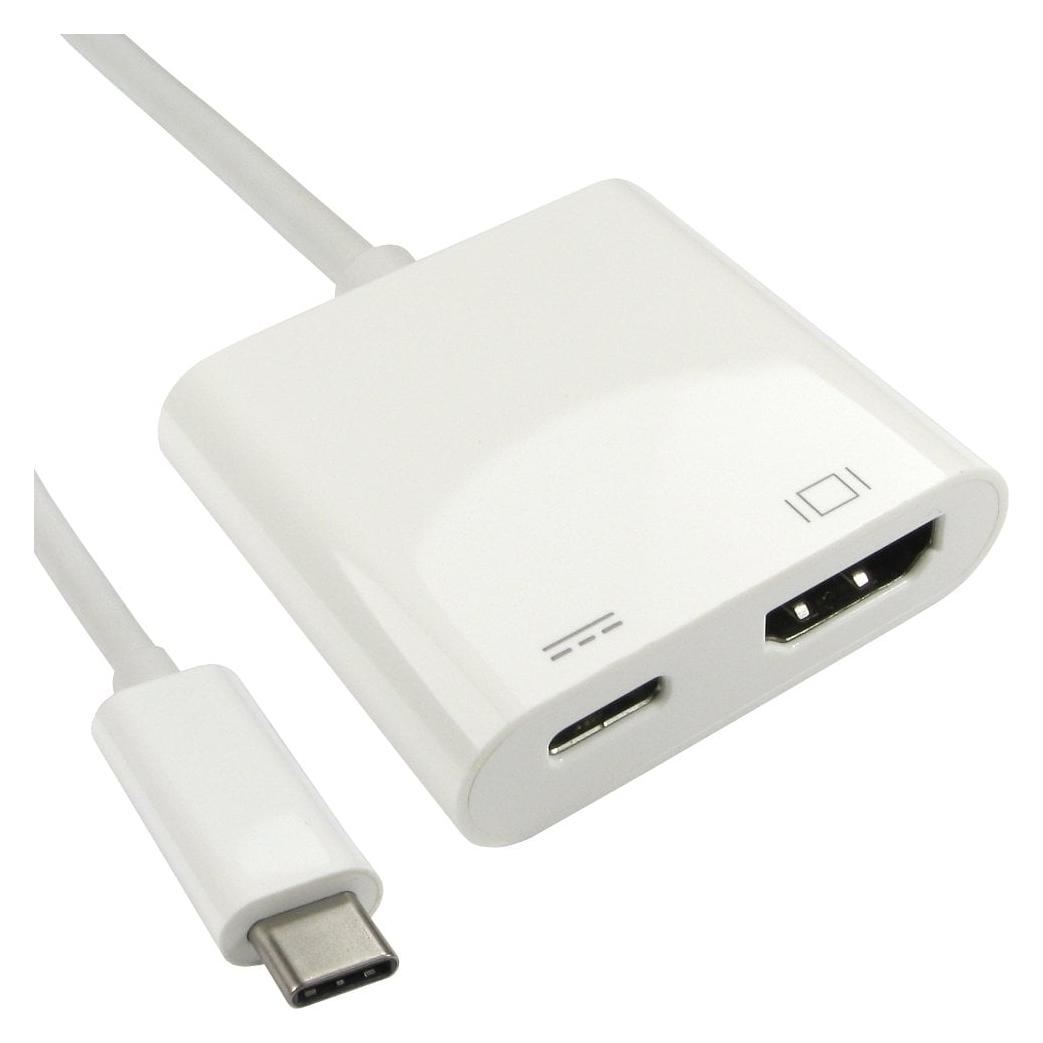 Cables Direct CDL 15cm USB Type-C-HDMI +PD (0.15 m) (USB3C-HDMICAB-WPD)