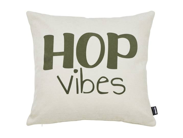 Coussin Hob Vibes Beige/Vert 45 x 1 x 45cm Polyester
