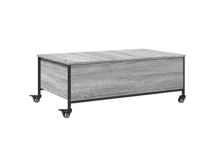 HKLGBVCR Couchtisch, grau, Sonoma auf Rollen, 91 x 55 x 34 cm, Komposite