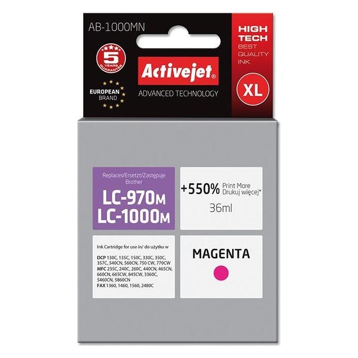 Activejet AB-1000MN Druckerpatrone (e) Kompatibel Hohe (XL-) Ausbeute (M) (AB-1000MN)